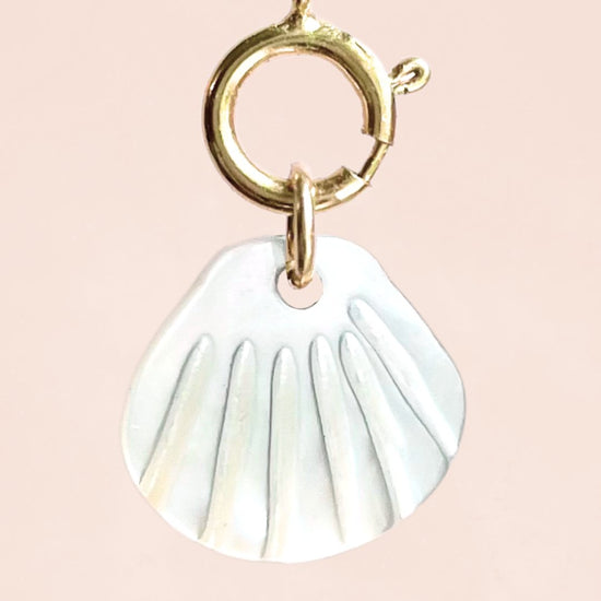 Mother of Pearl White Shell (14k Gold Filled) - Teeny Bead Co.