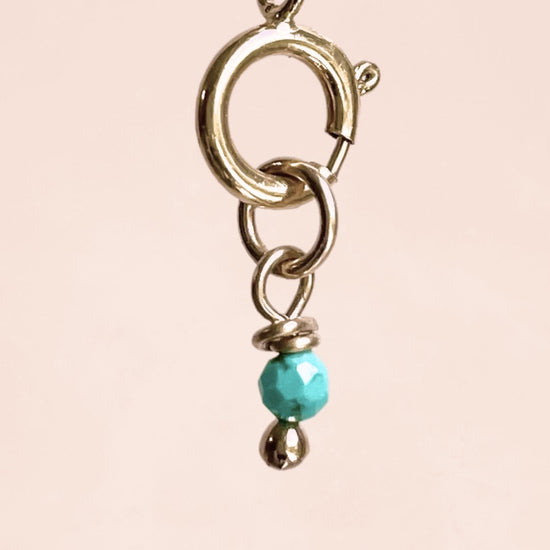 Single 2.25mm Mexican Turquoise (14k Gold Filled) - Teeny Bead Co.