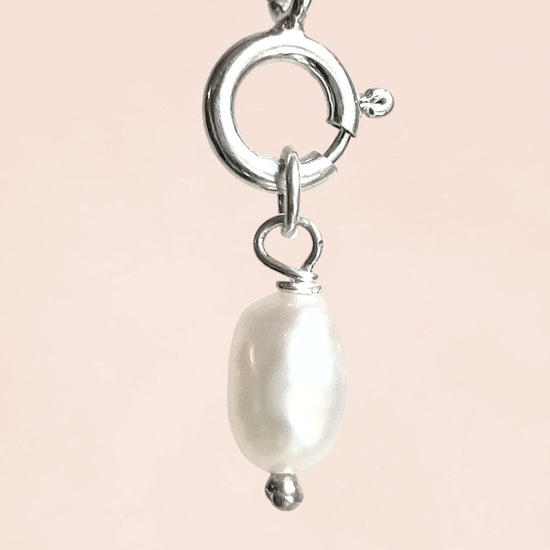 Single 5-6mm Baroque Freshwater Pearl (Sterling Silver) - Teeny Bead Co.