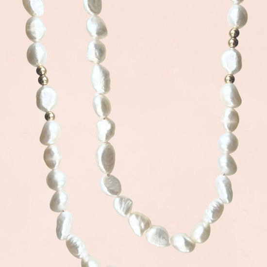 5-6mm freshwater baroque pearls - Teeny Bead Co.