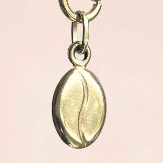 9k Gold Coffee Bean Charm | Only 1 available - Teeny Bead Co.