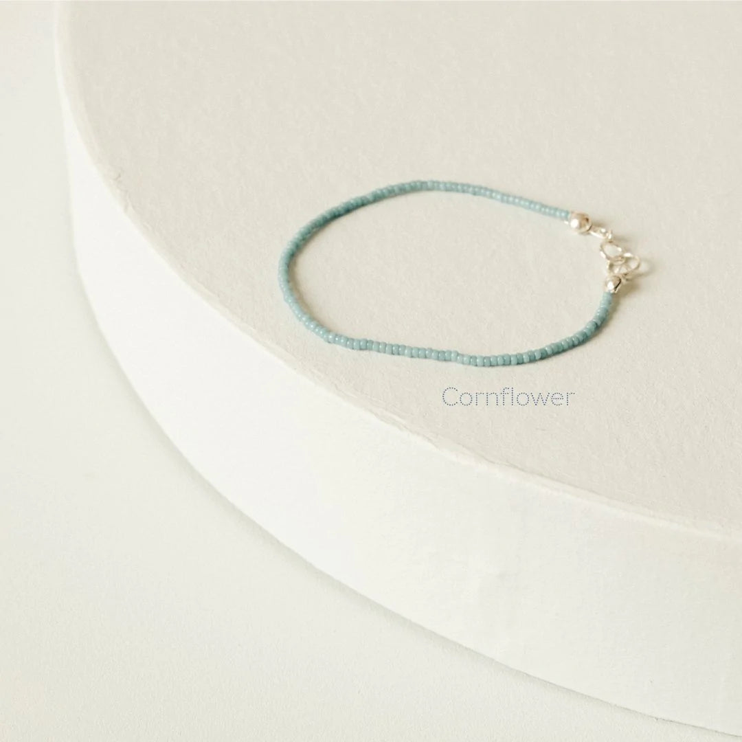 Cornflower Classic Bracelet | Small (6.5+1") | 14k Gold Fill - Teeny Bead Co.