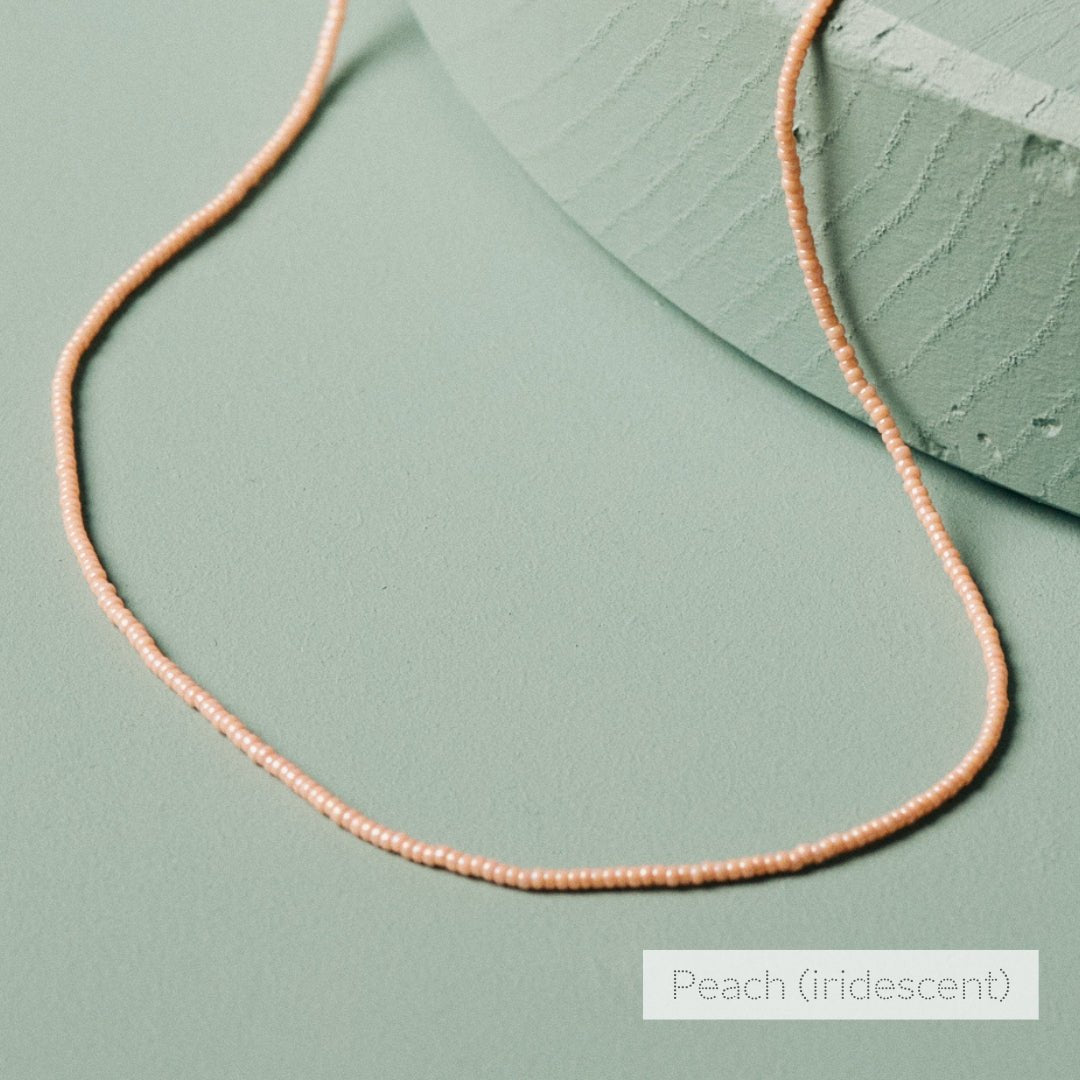 Peach Classic Necklace | 18+2" | 14k Gold Fill - Teeny Bead Co.