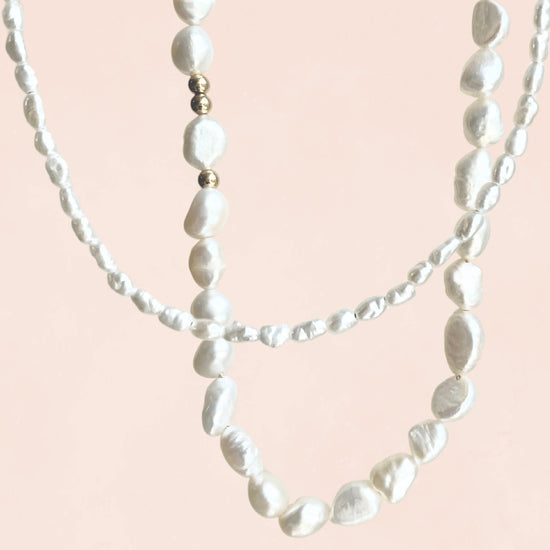 Pearl Anklet (sterling silver) - Teeny Bead Co.