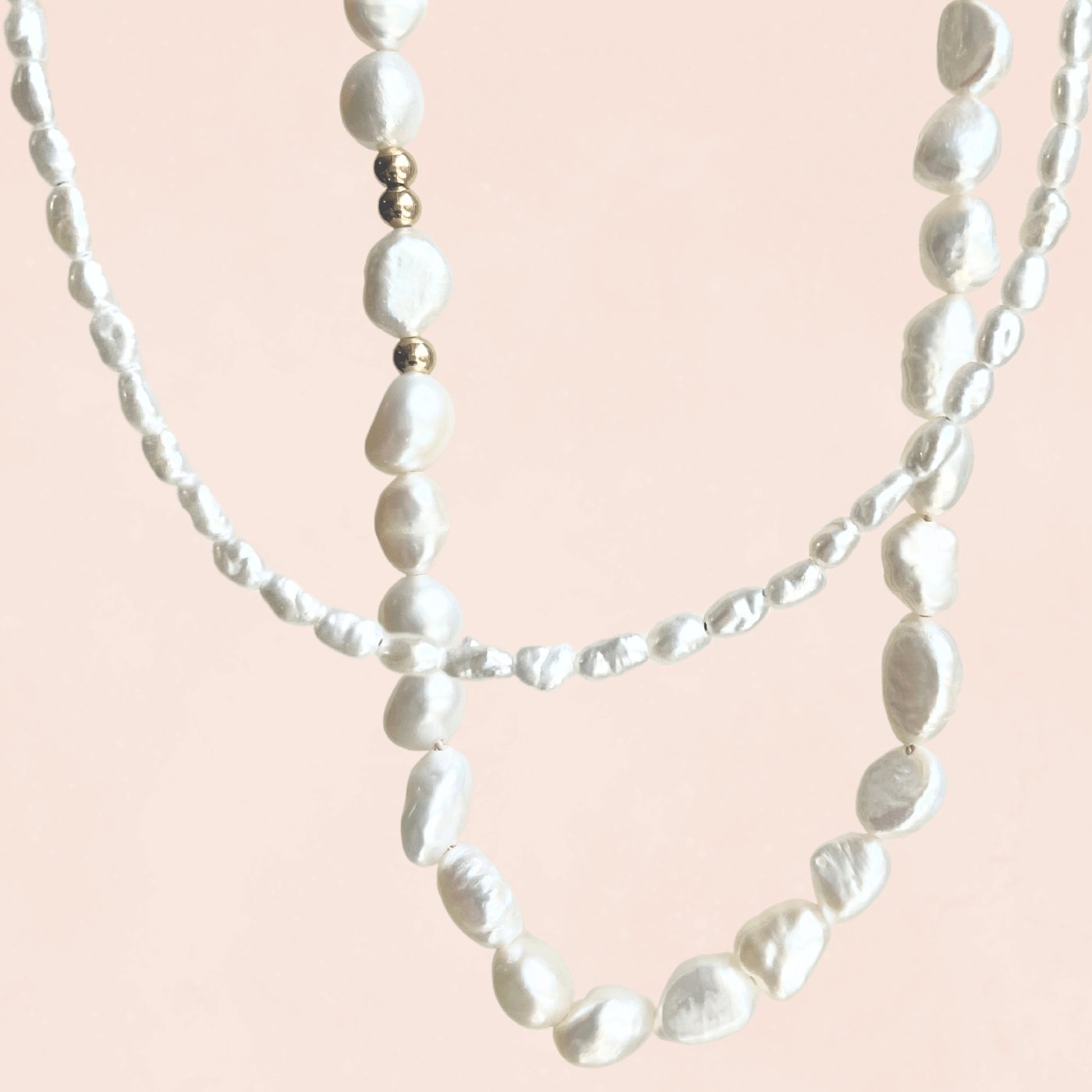 Pearl Necklace (14k gold filled) - Teeny Bead Co.