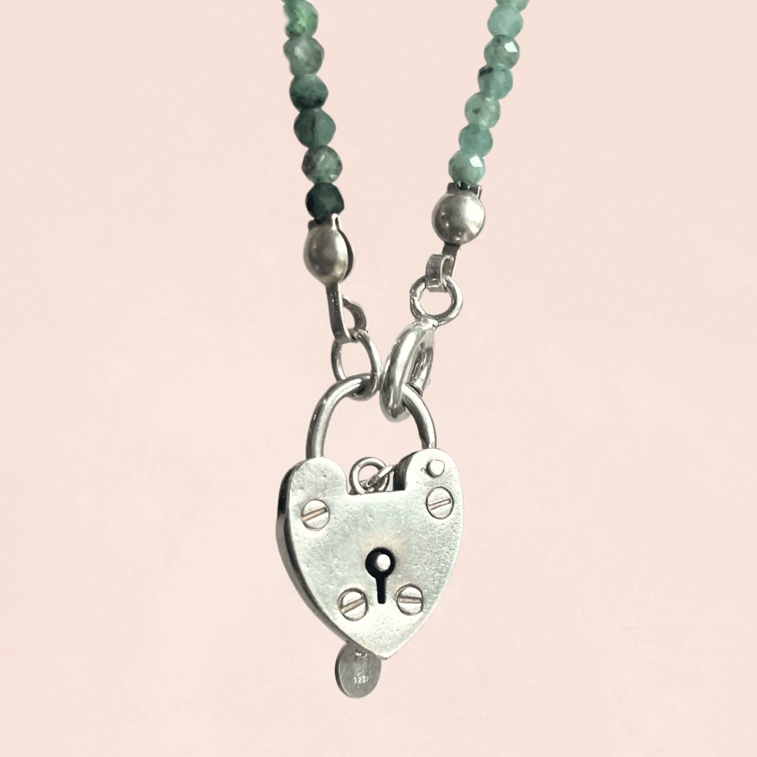 Sterling Silver Heart Lock | Only 1 available - Teeny Bead Co.