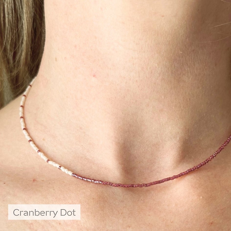 The Delica Dot Necklace - Teeny Bead Co.