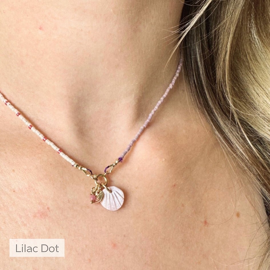 The Delica Dot Necklace - Teeny Bead Co.