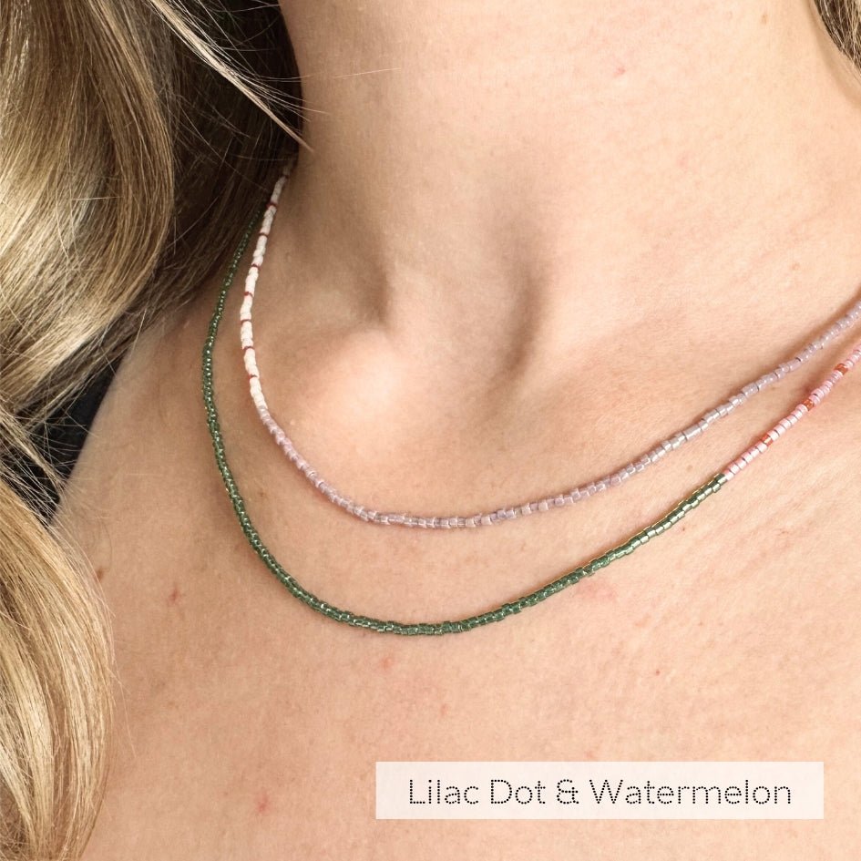 The Delica Dot Necklace - Teeny Bead Co.