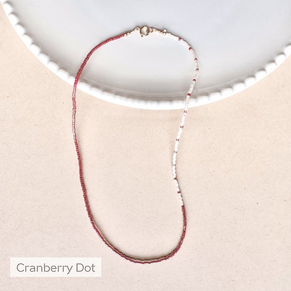 The Delica Dot Necklace - Teeny Bead Co.