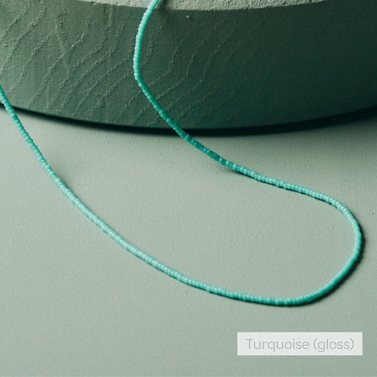 Turquoise Classic Necklace | 16" | Sterling Silver - Teeny Bead Co.