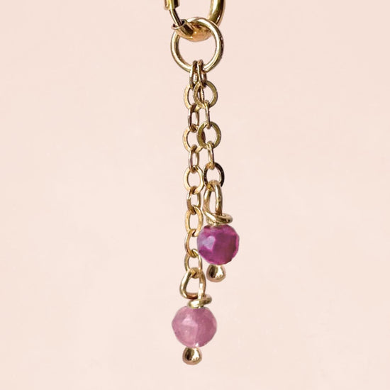 Double Chain 2.75mm African Ruby (14k Gold Filled) - Teeny Bead Co.