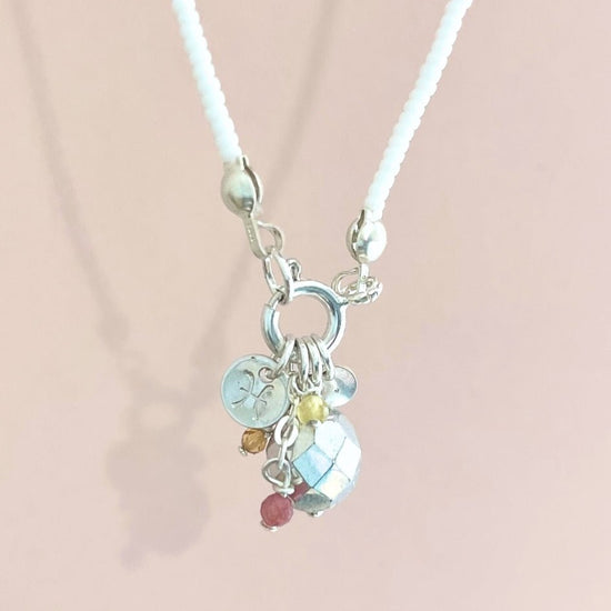 "On my tallest tiptoes" Charm Jumble Necklace | Ready to Ship - Teeny Bead Co.