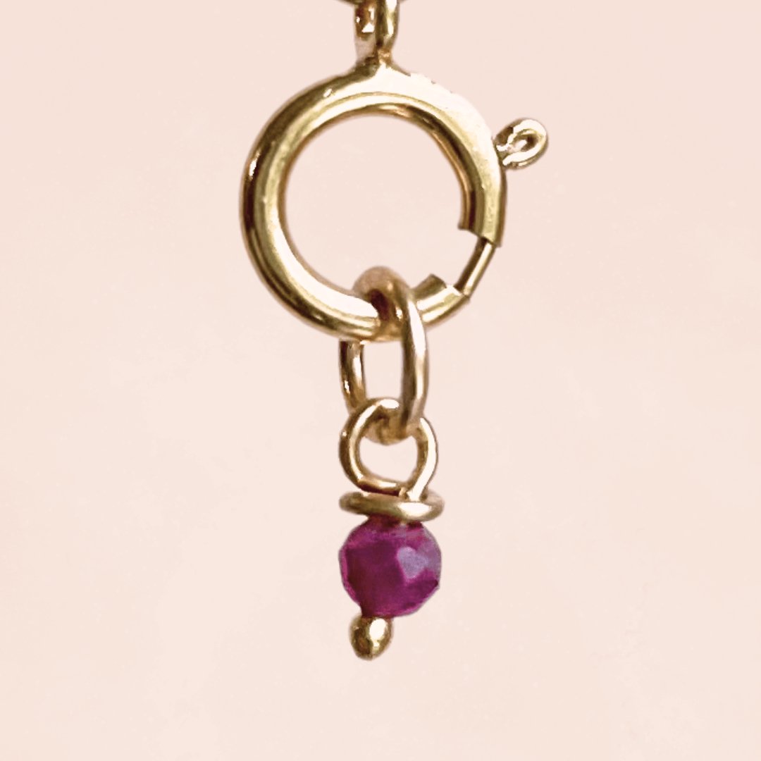 Single 2.75mm African Ruby (14k Gold Filled) - Teeny Bead Co.