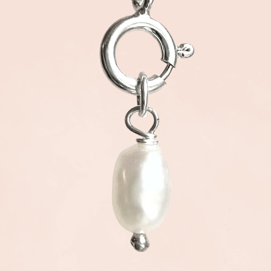 Single 5-6mm Baroque Freshwater Pearl (Sterling Silver) - Teeny Bead Co.