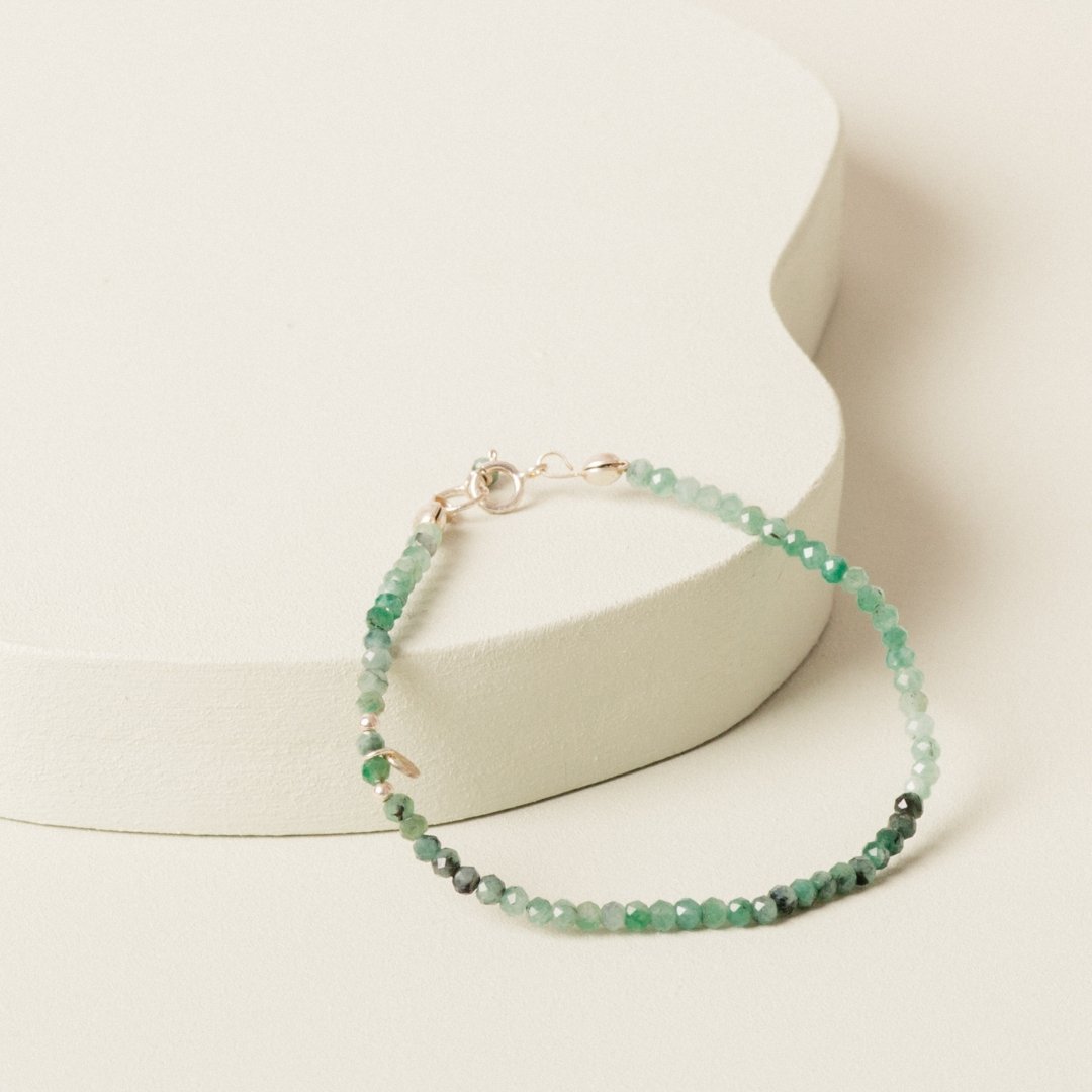 The Gemstone Anklet - Teeny Bead Co.