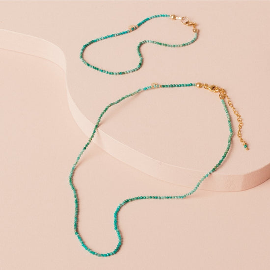 The Gemstone Anklet - Teeny Bead Co.