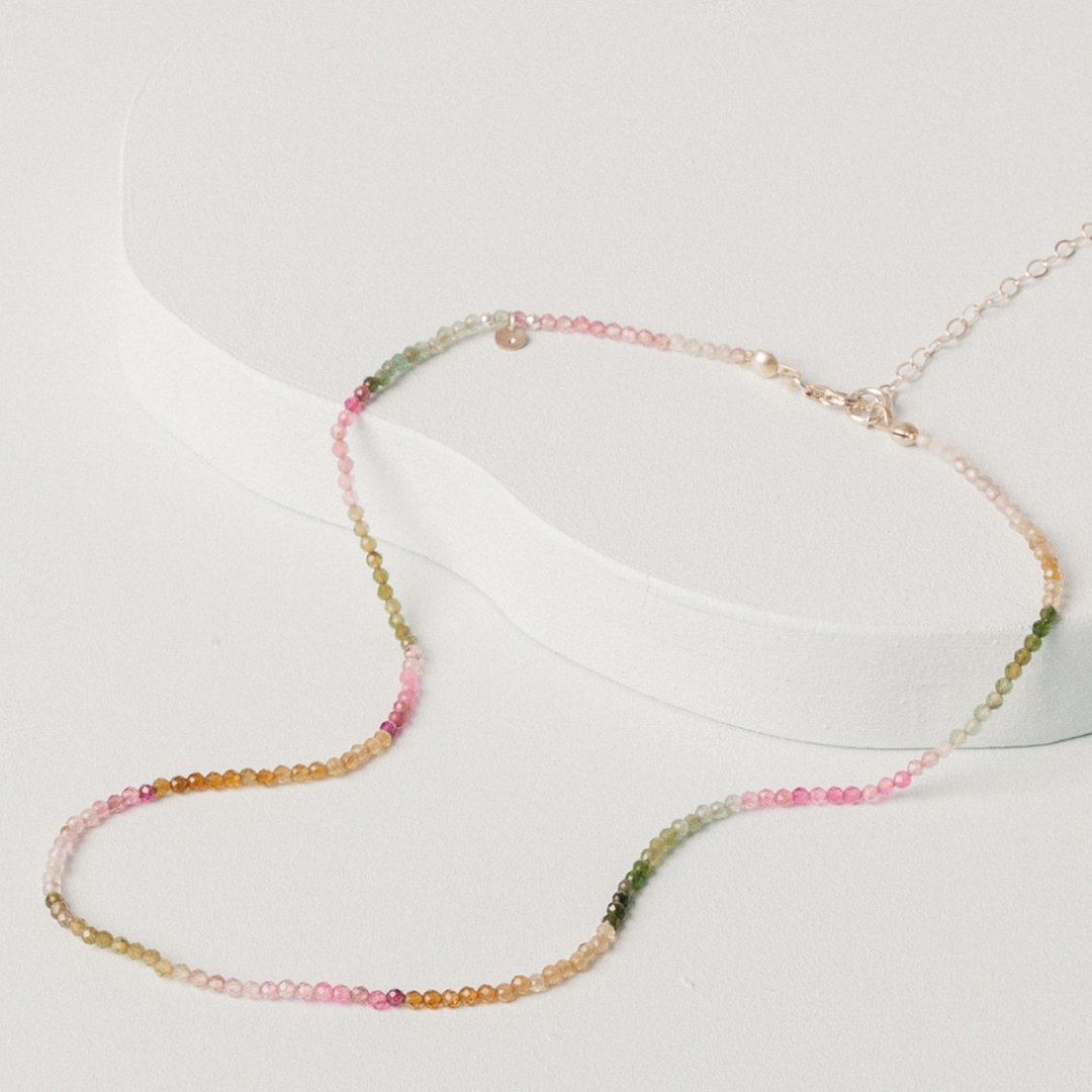 Load image into Gallery viewer, The Gemstone Necklace - Teeny Bead Co.
