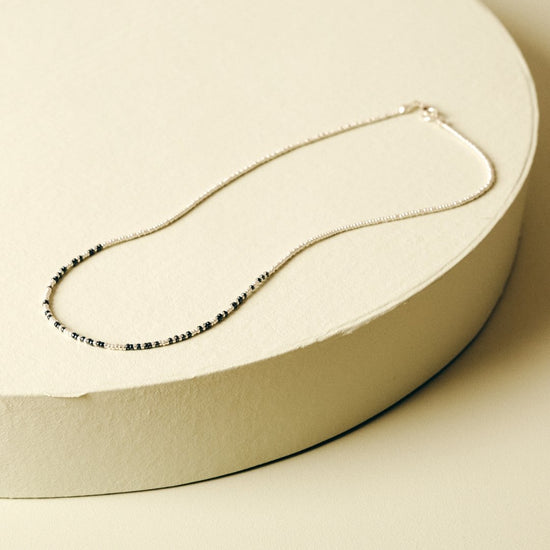 The "Make Tiny Changes" Morse Code Necklace - Teeny Bead Co.