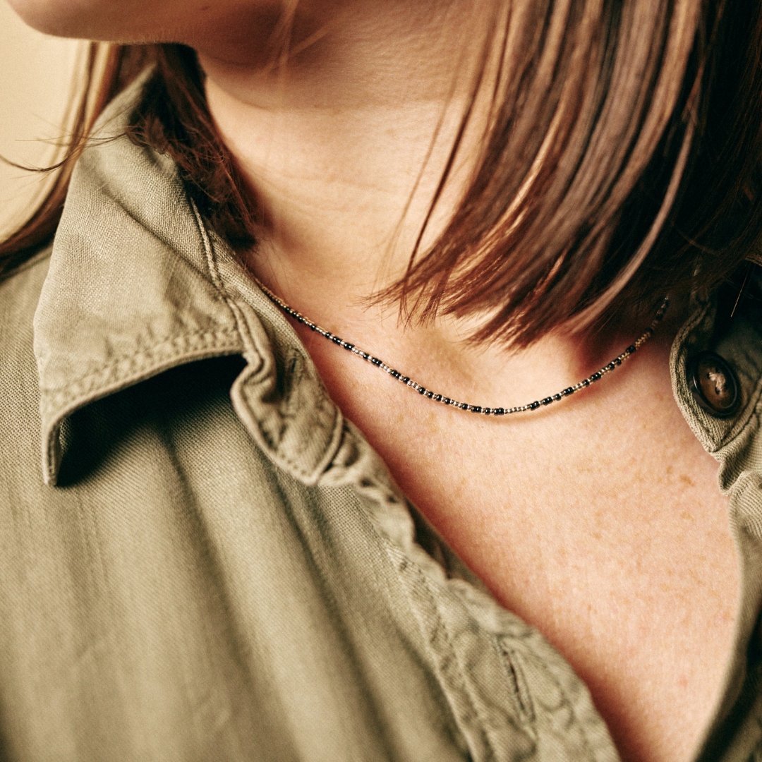 The Morse Code Necklace - Teeny Bead Co.