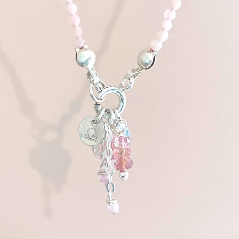 "Your opal eyes are all I wish to see" Charm Jumble Necklace | Ready to Ship - Teeny Bead Co.